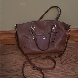Coach Rich Brown Leather Satchel